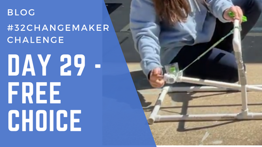 Day 29 of #32Changemaker Challenge – Free Choice (STEAM): Creative Innovation with Databot 2.0