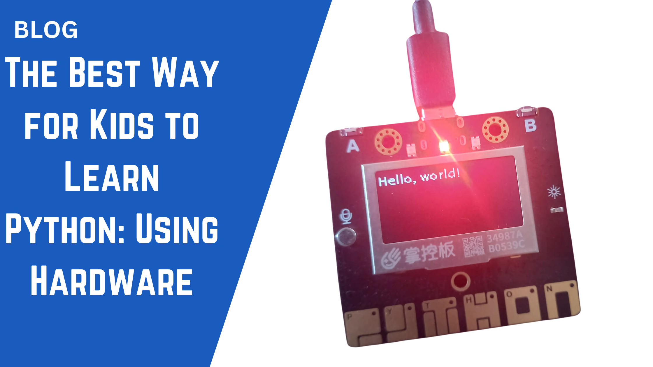 The Best Way for Kids to Learn Python: Using Hardware – mpythonboard